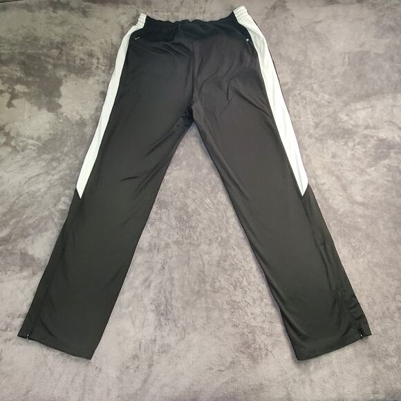 Adidas Louisville Cardinals Sz M Team Black Track Pants Ankle Zip Mesh Ca15 - Picture 8 of 8